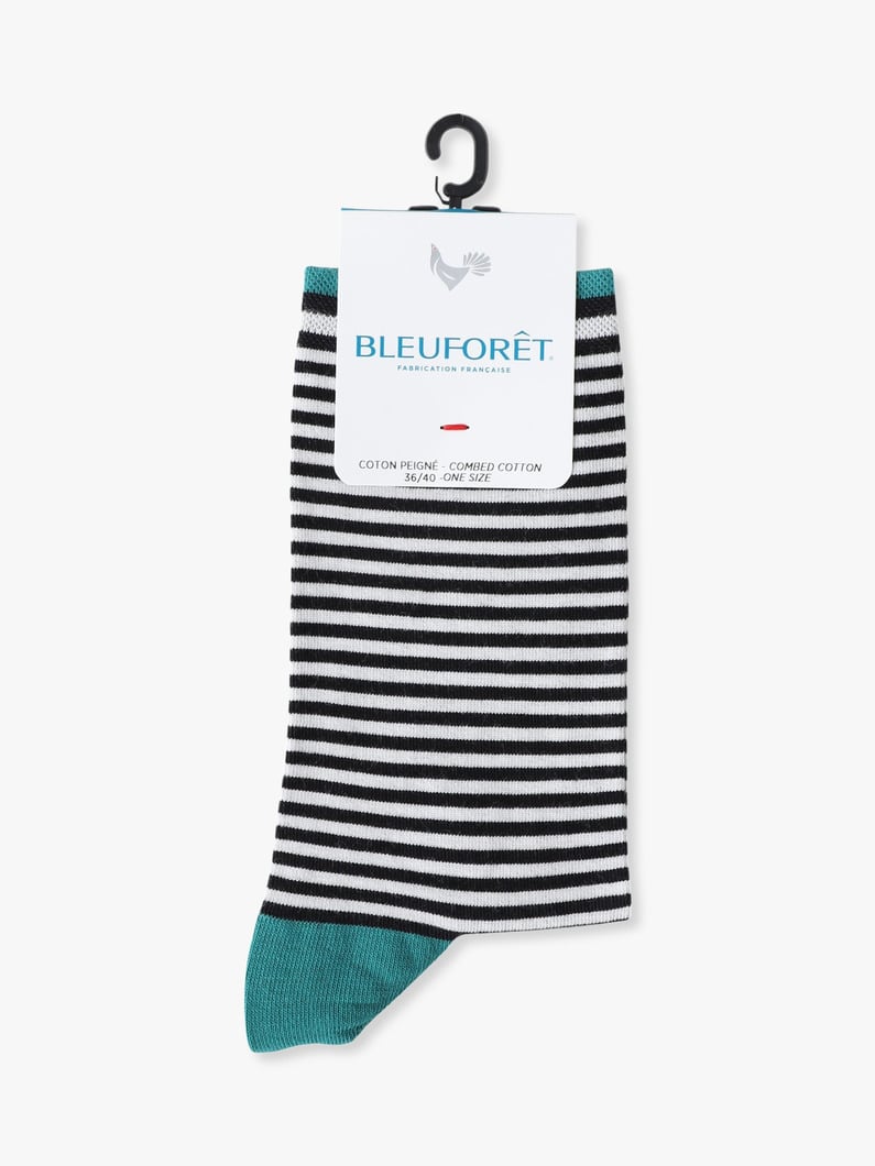 ストライプ ソックス 詳細画像 black 2