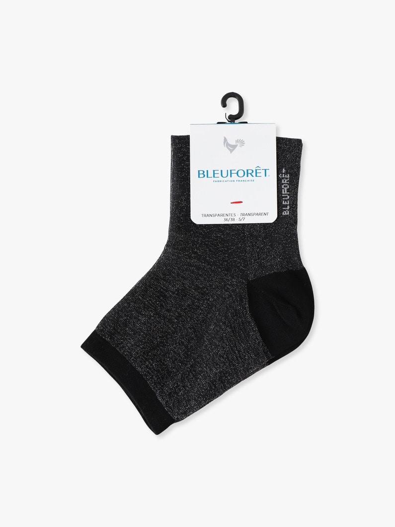 シースルー アンクル ソックス 詳細画像 black 2