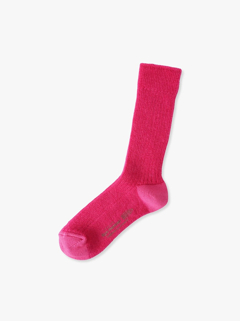 モヘア リブソックス 詳細画像 pink