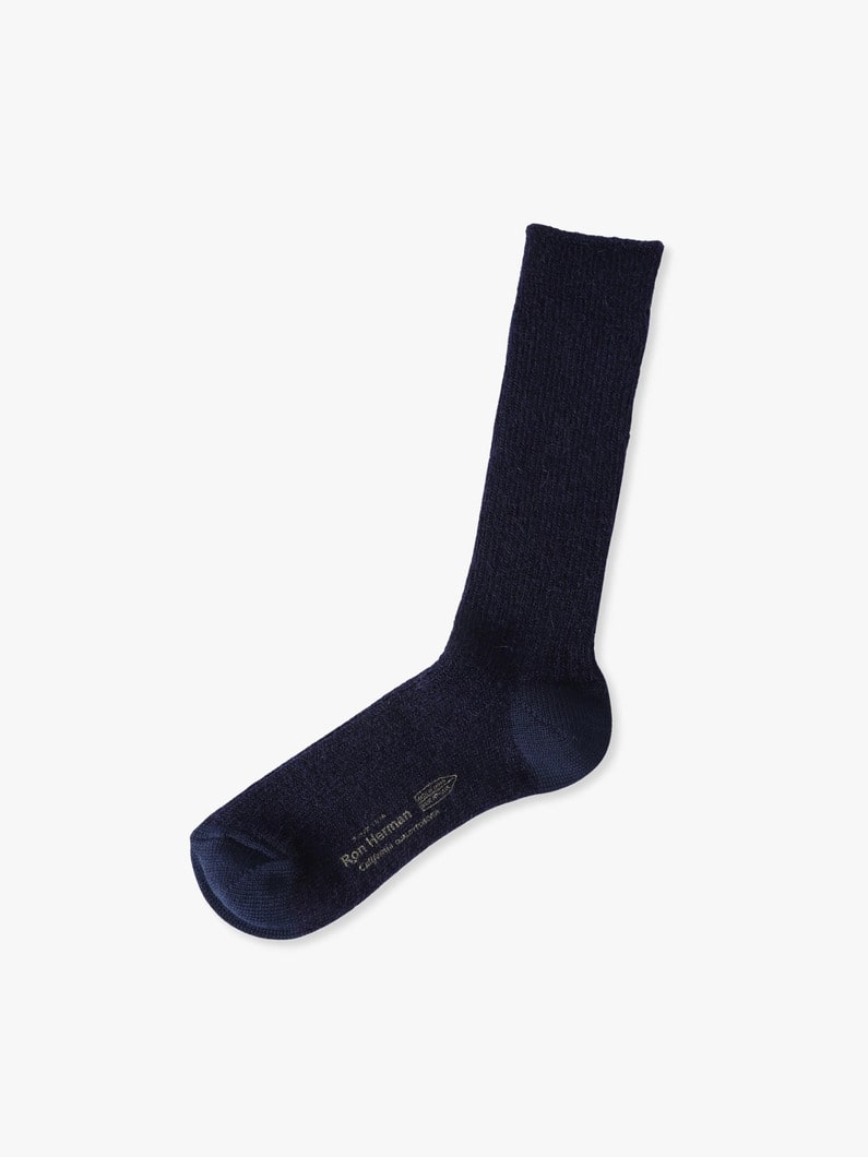 モヘア リブソックス 詳細画像 navy