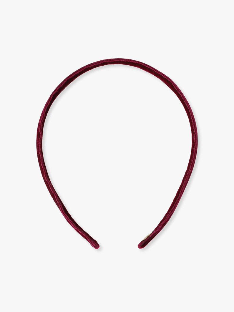 ベルベット スキニーヘッドバンド 詳細画像 burgundy 1