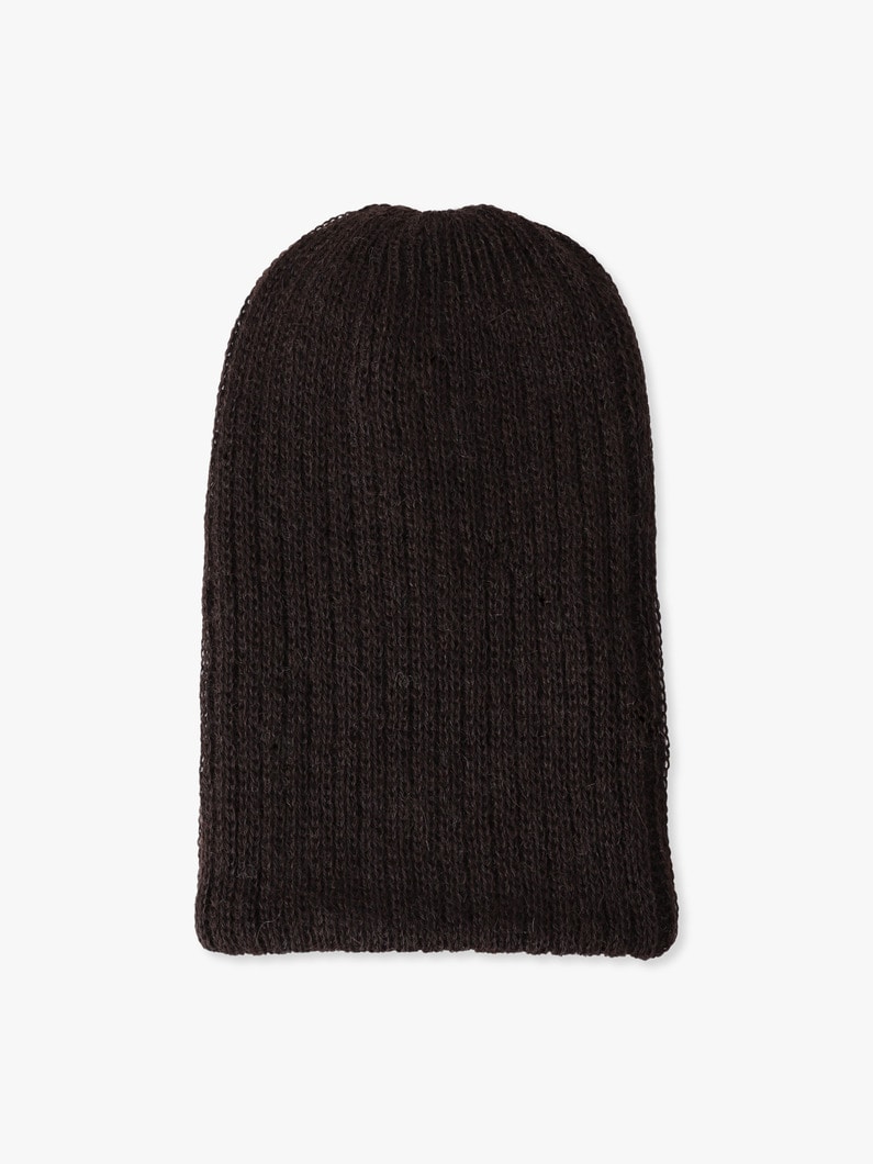 アルパカウール ビーニー 詳細画像 brown