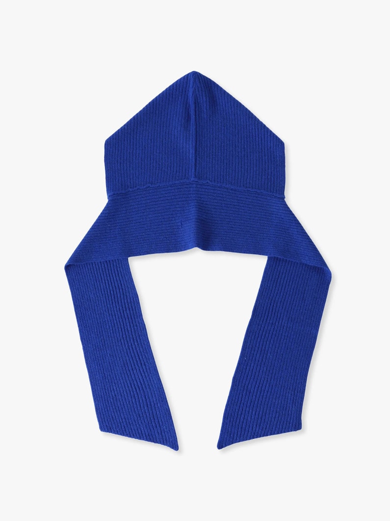 ニット フーディーマフラー 詳細画像 blue 1