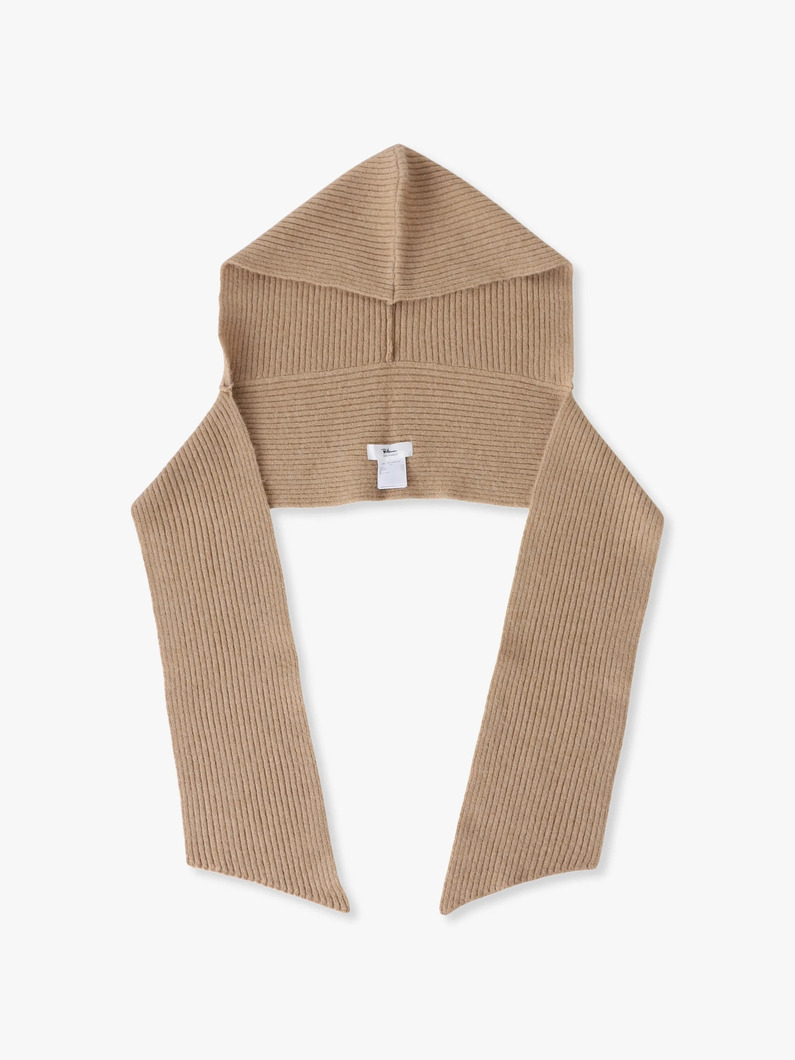 ニット フーディーマフラー 詳細画像 beige