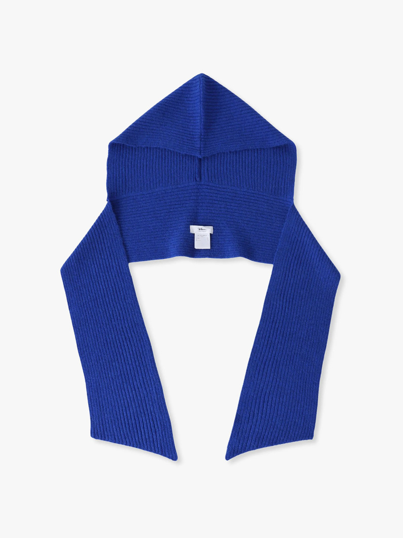 ニット フーディーマフラー 詳細画像 blue 1
