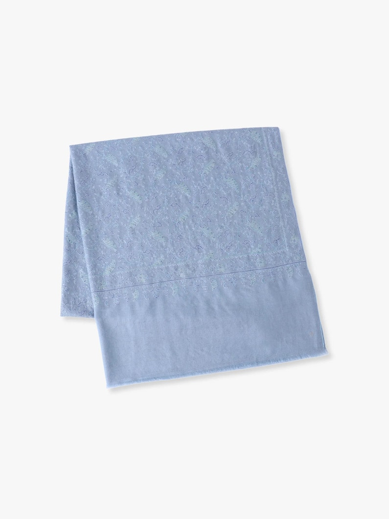 ジャールダー エンブロイダリー ショール（ライトブルー） 詳細画像 light blue 1