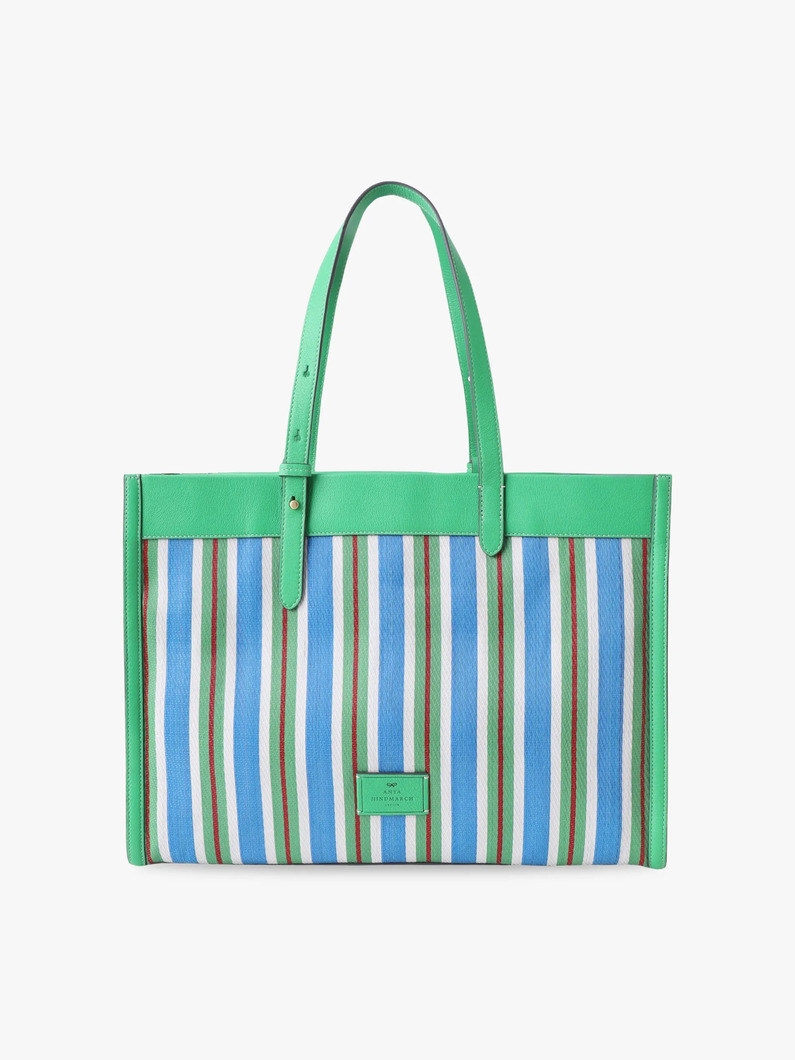 アイズ ストライプ トートバッグ 詳細画像 green 1