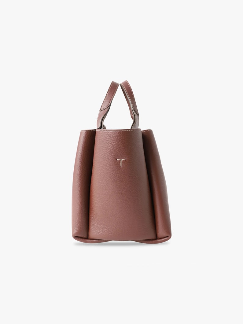 レザー バッグ ミニ（ブラウン/ヨコ） 詳細画像 brown 3