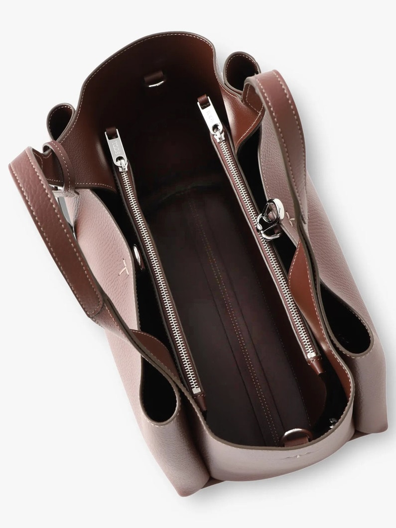 レザー バッグ ミニ（ブラウン/ヨコ） 詳細画像 brown 5