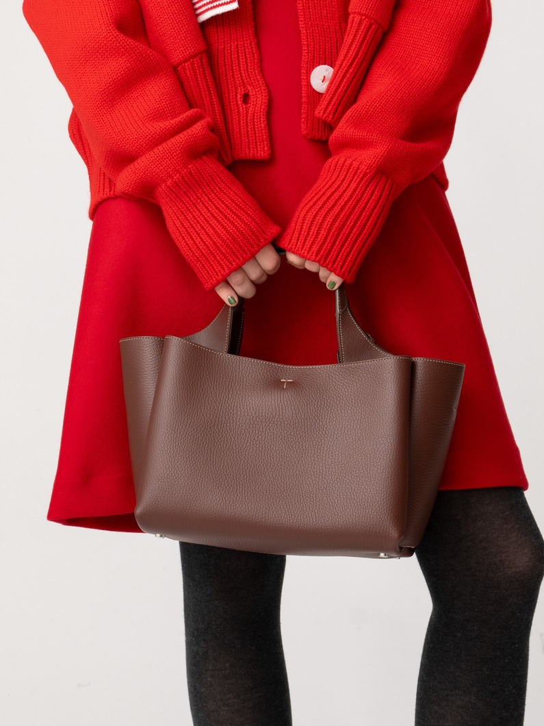 レザー バッグ ミニ（ブラウン/ヨコ） 詳細画像 brown 2