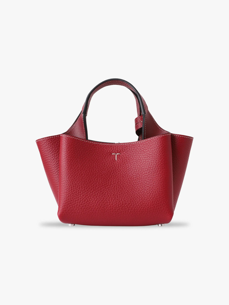 レザーバッグ マイクロ（キャメル/バーガンディー） 詳細画像 burgundy 2