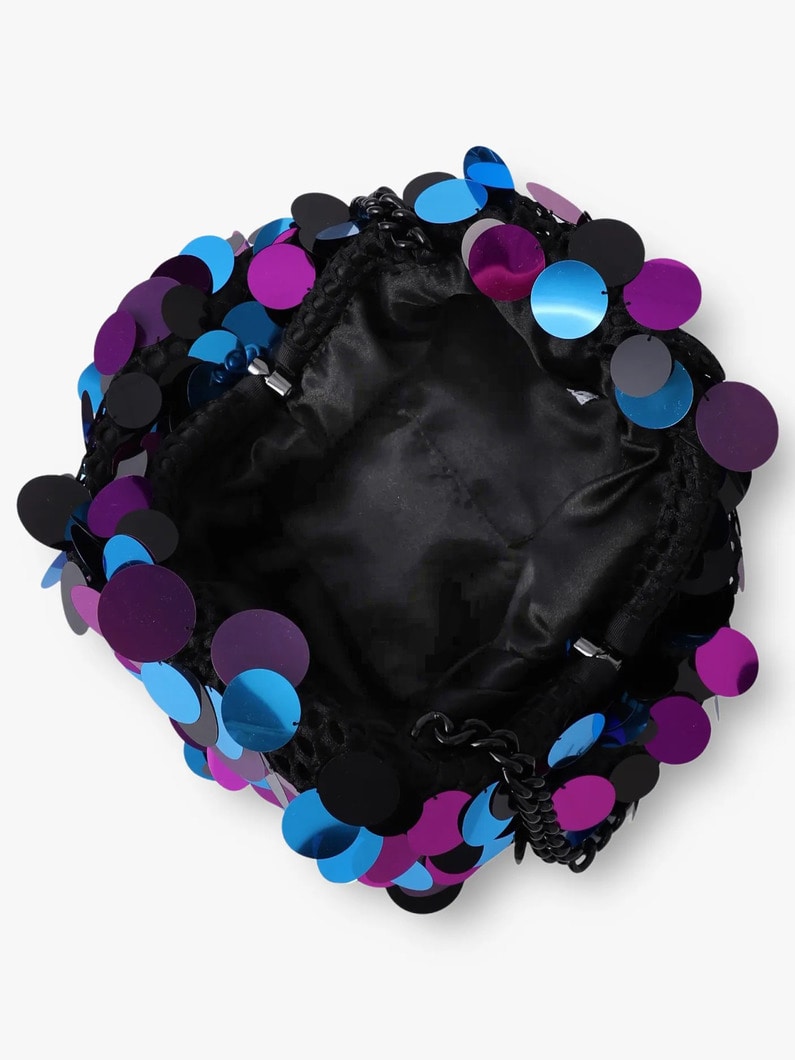 スパンコール クラッチバッグ 詳細画像 purple 3