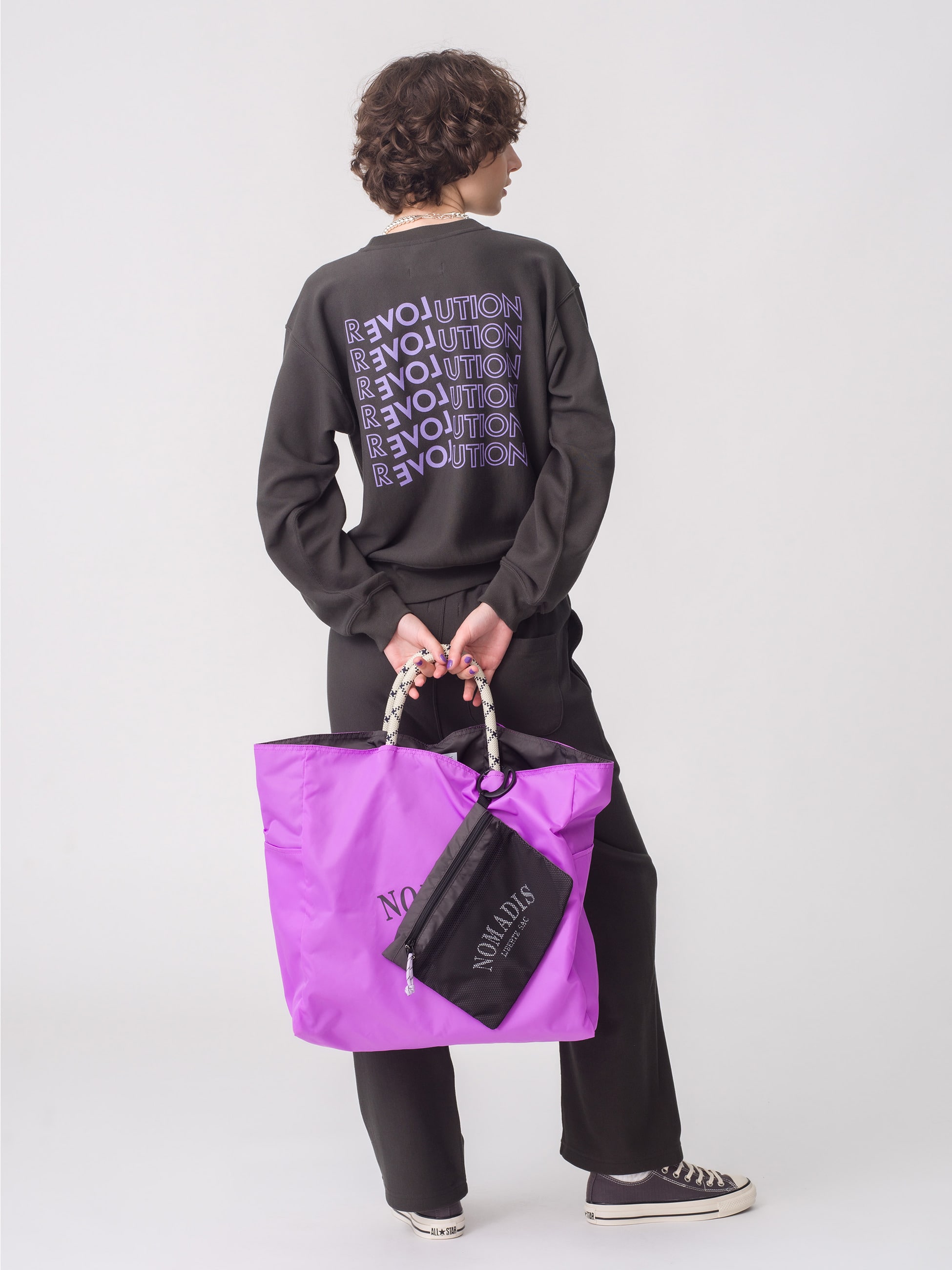 サック 2 16mm トートバッグ（パープル×グレー）｜NOMADIS