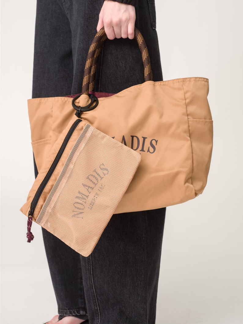 サック 2 ワイド バッグ（ベージュ×バーガンディ） 詳細画像 beige 2