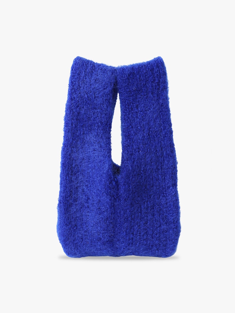 モヘア ノッチド リブニット バッグ 詳細画像 blue 1