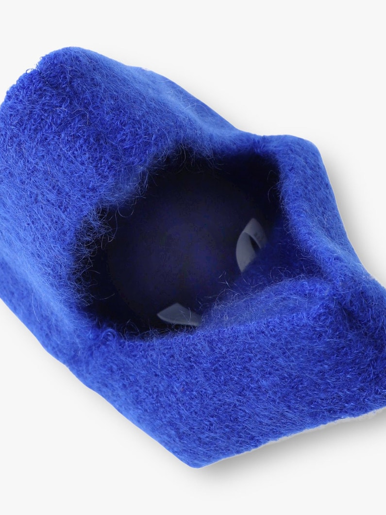 モヘア ノッチド リブニット バッグ 詳細画像 blue 3