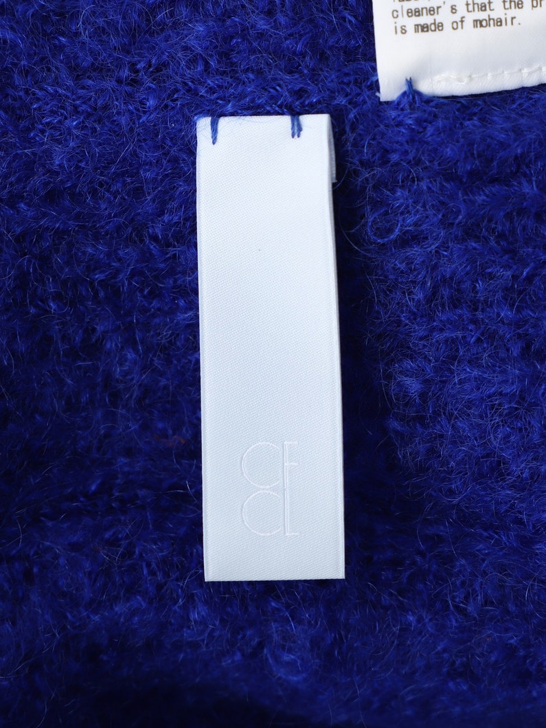 モヘア ノッチド リブニット バッグ 詳細画像 blue 4