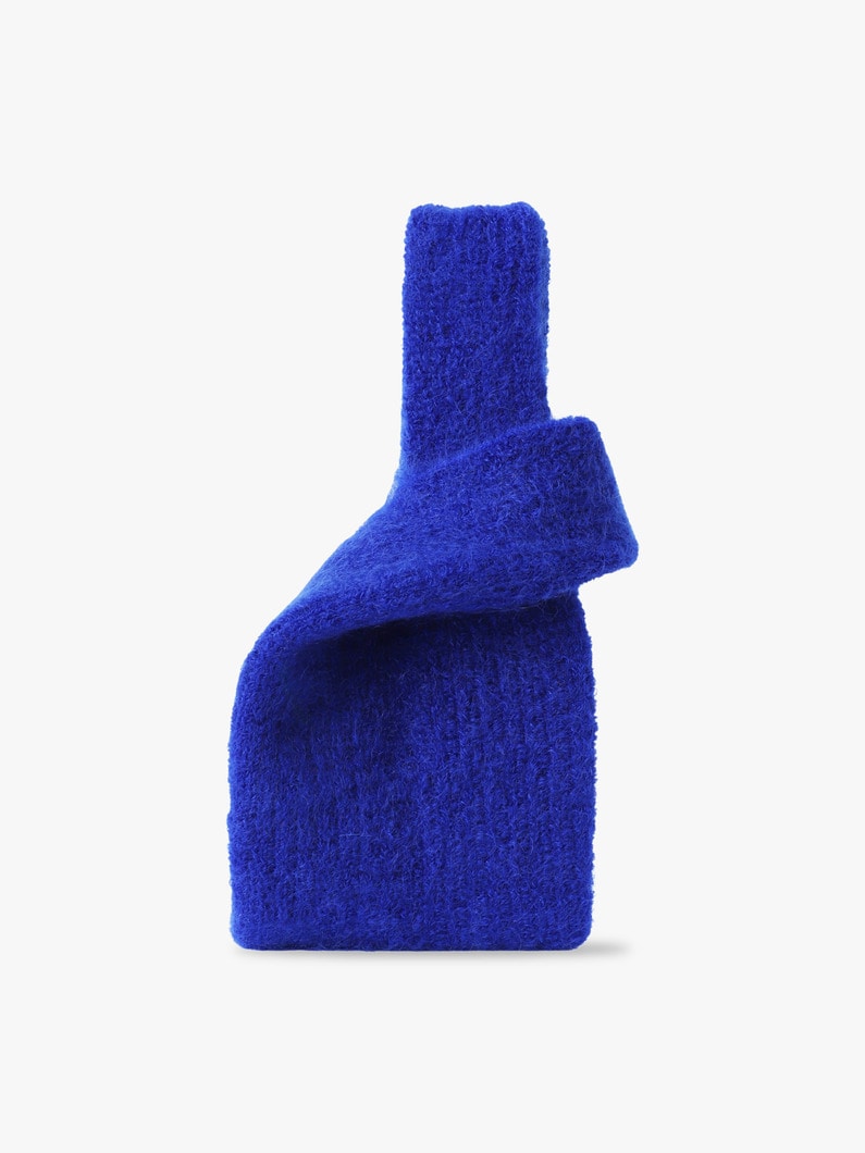 モヘア ノッチド リブニット バッグ 詳細画像 blue 1