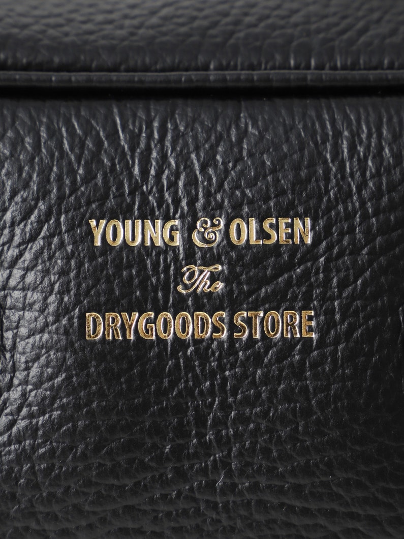 エンボスドレザー スチューデント ワイド ボストンバッグ S（ブラック/ブラウン） 詳細画像 brown 5