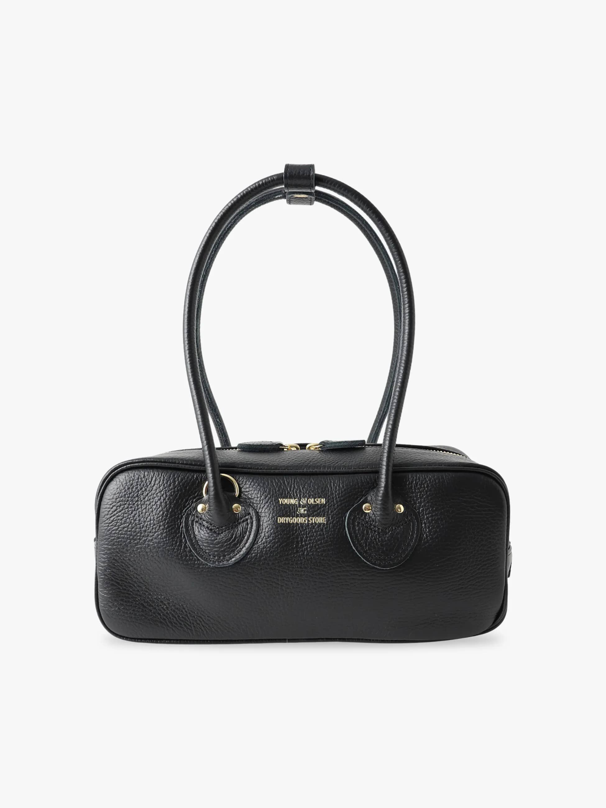 エンボスドレザー スチューデント ワイド ボストンバッグ S