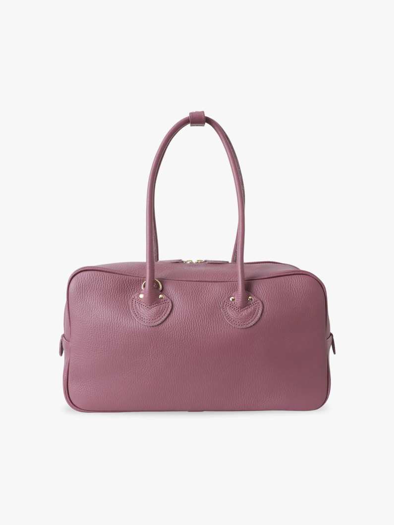 エンボスドレザー スチューデント ワイド ボストンバッグ M（グレージュ/ベージュ/ラベンダー） 詳細画像 lavender 1