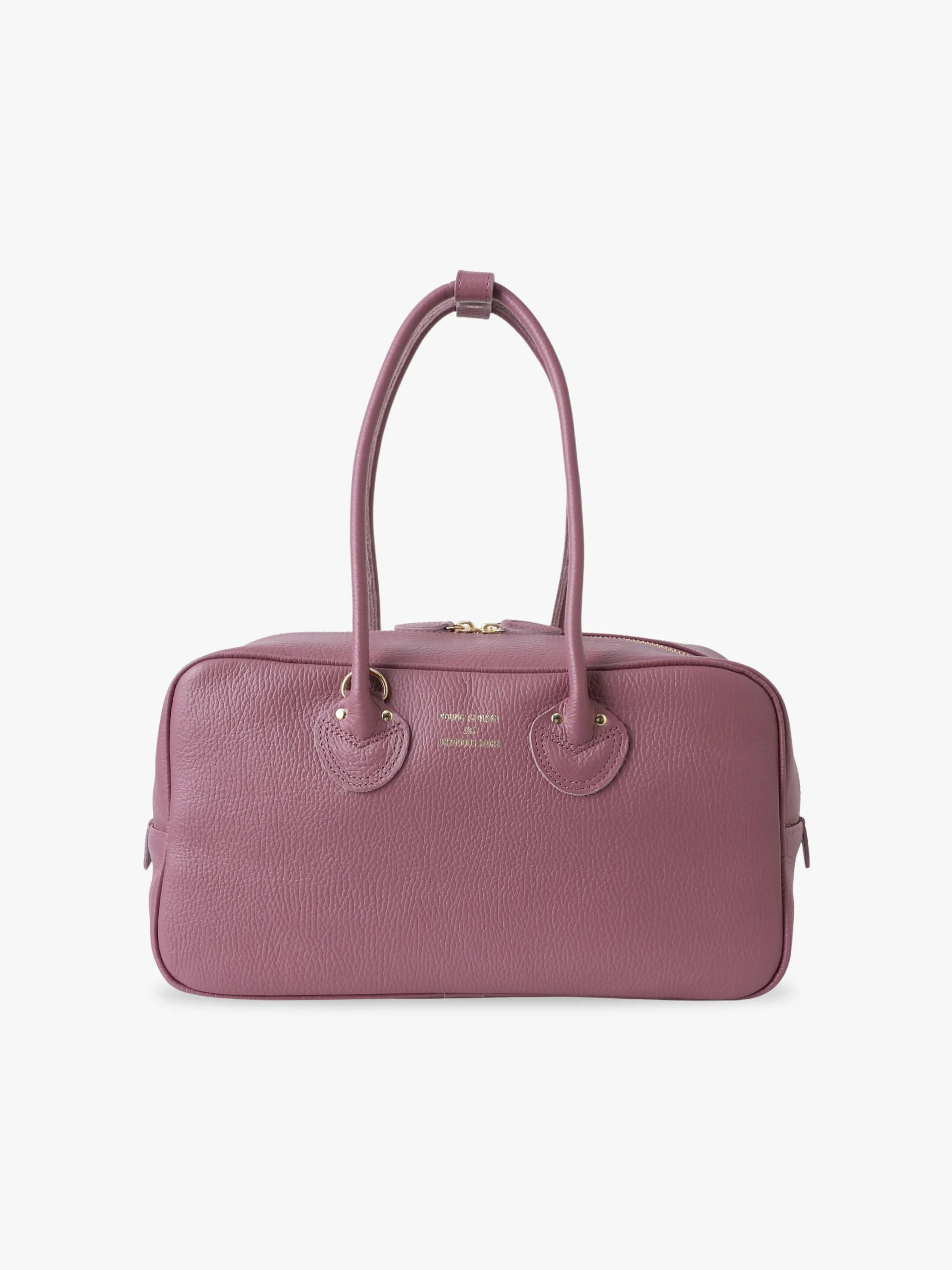 エンボスドレザー スチューデント ワイド ボストンバッグ M