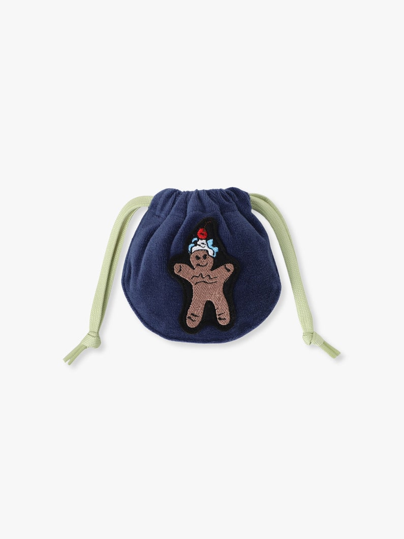 ジンジャークッキー ドローストリングポーチ（S） 詳細画像 blue 1