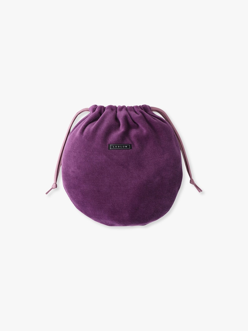 クリスマスケーキ ドローストリングポーチ（L） 詳細画像 purple 1