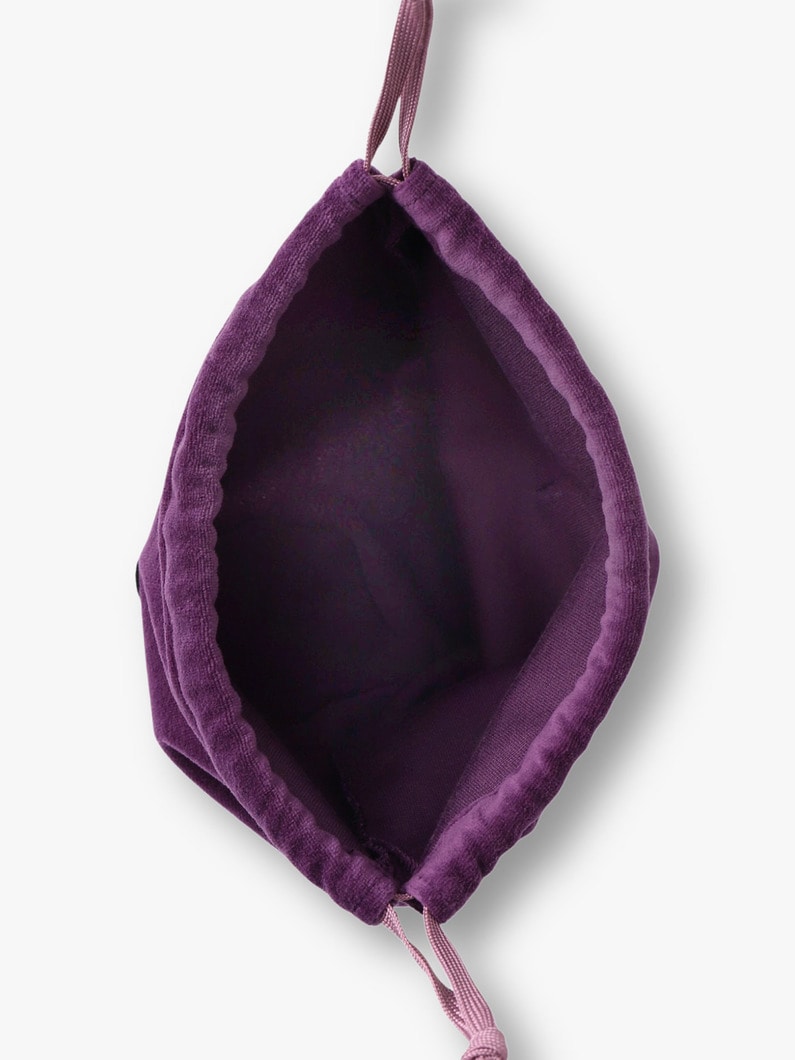 クリスマスケーキ ドローストリングポーチ（L） 詳細画像 purple 3