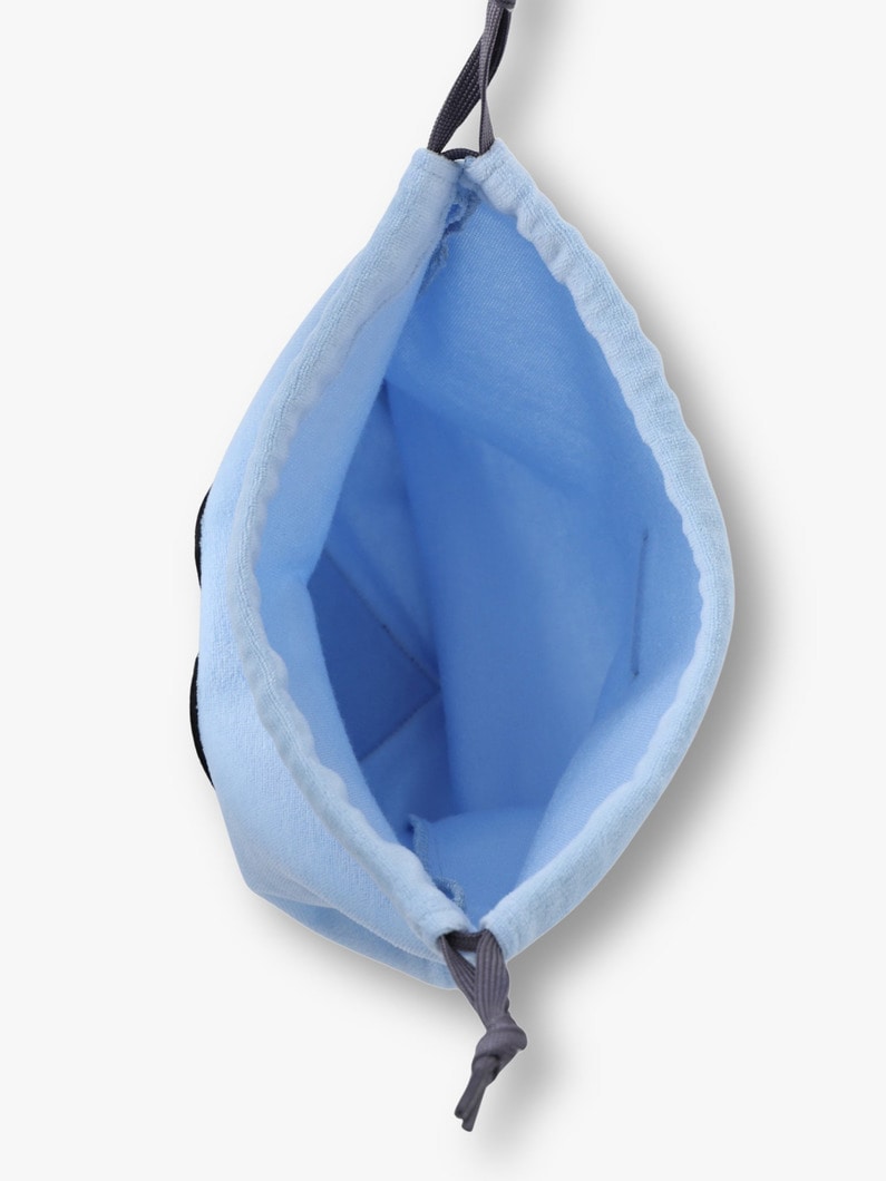 ハート メッセージ ドローストリングポーチ（L） 詳細画像 light blue 3