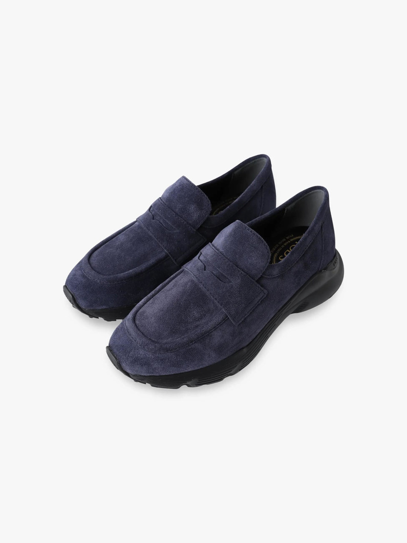 スウェード ローファースニーカー（ネイビー） 詳細画像 navy 1