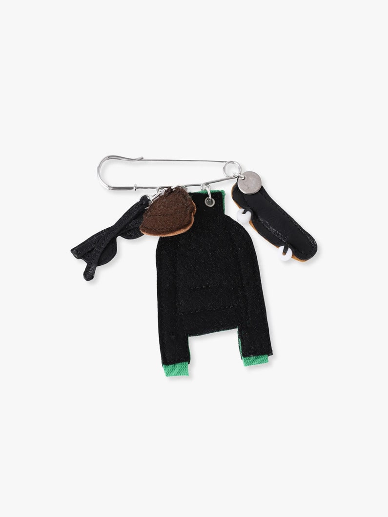 スケート＆ハンバーガー ブローチ 詳細画像 multi 1