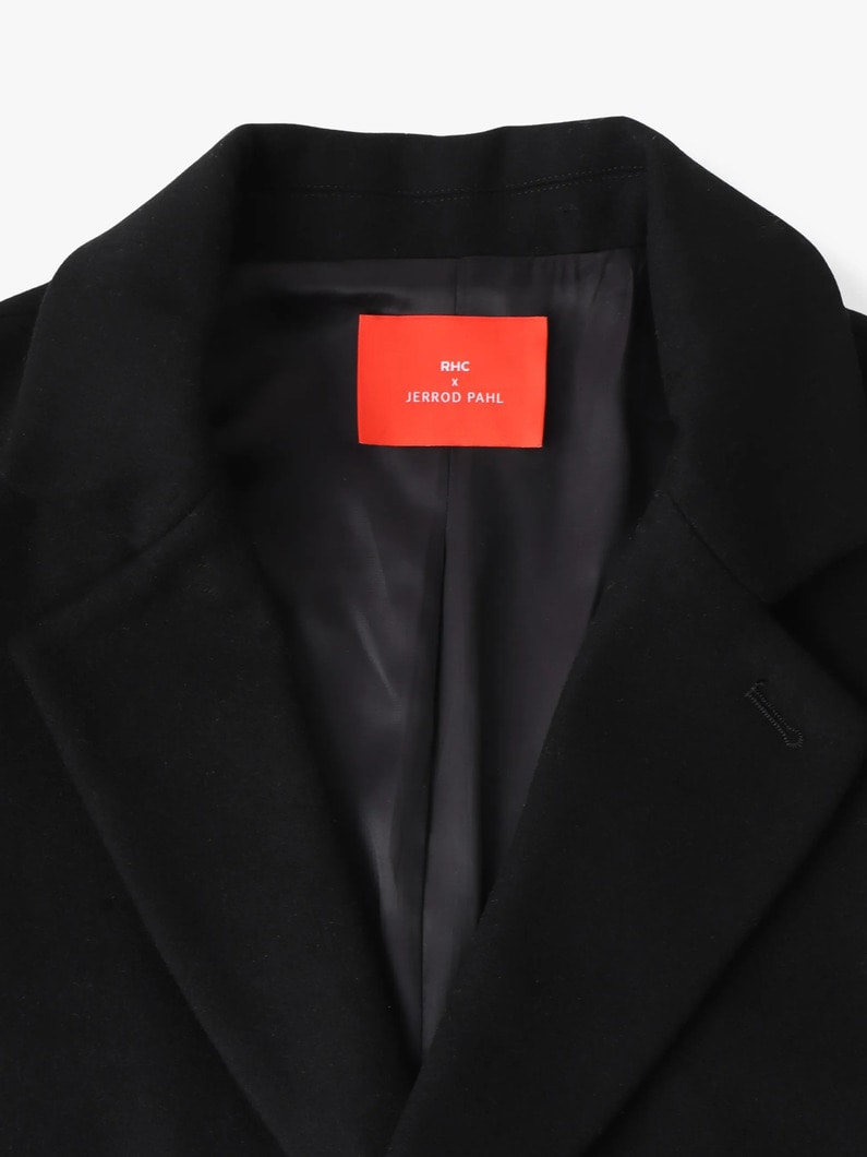 ウール チェスターフィールド コート 詳細画像 black 3