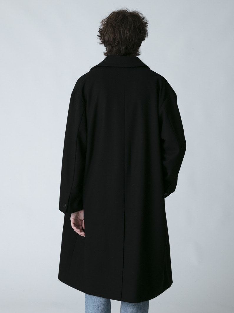 ウール チェスターフィールド コート 詳細画像 black 3