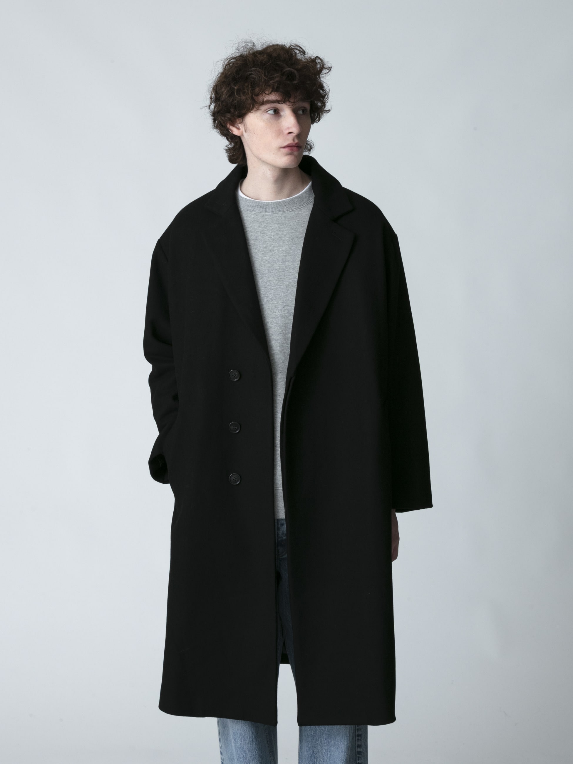 ウール チェスターフィールド コート｜JERROD PAHL×RHC(ジェ