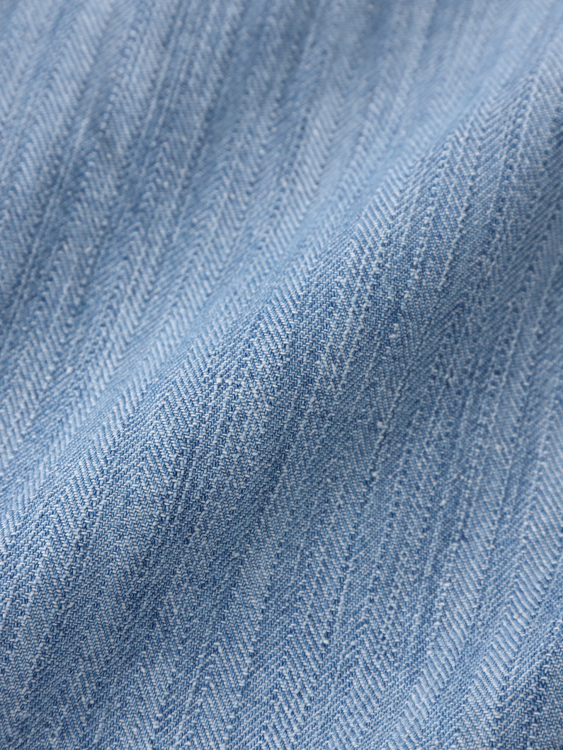 ヘリンボーンデニム カバードジャケット 詳細画像 blue 3