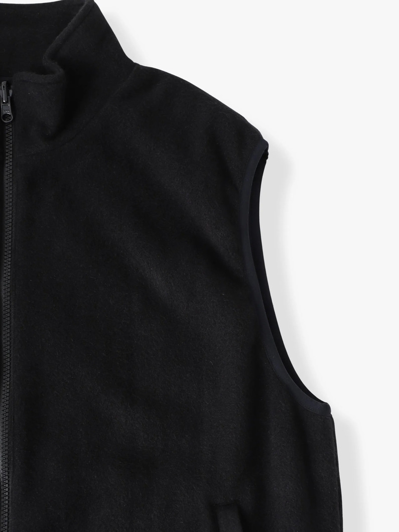 シルクフリース リバーシブル ベスト 詳細画像 black 4