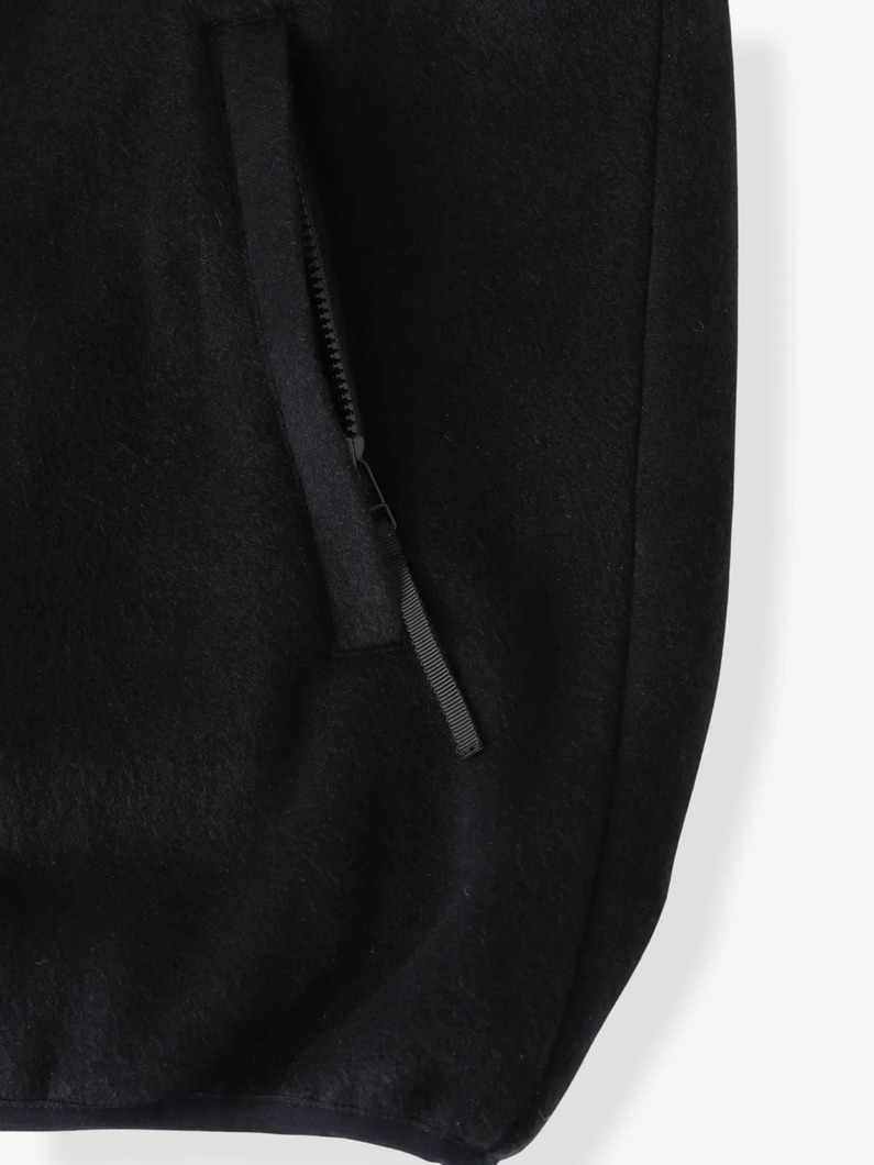 シルクフリース リバーシブル ベスト 詳細画像 black 5