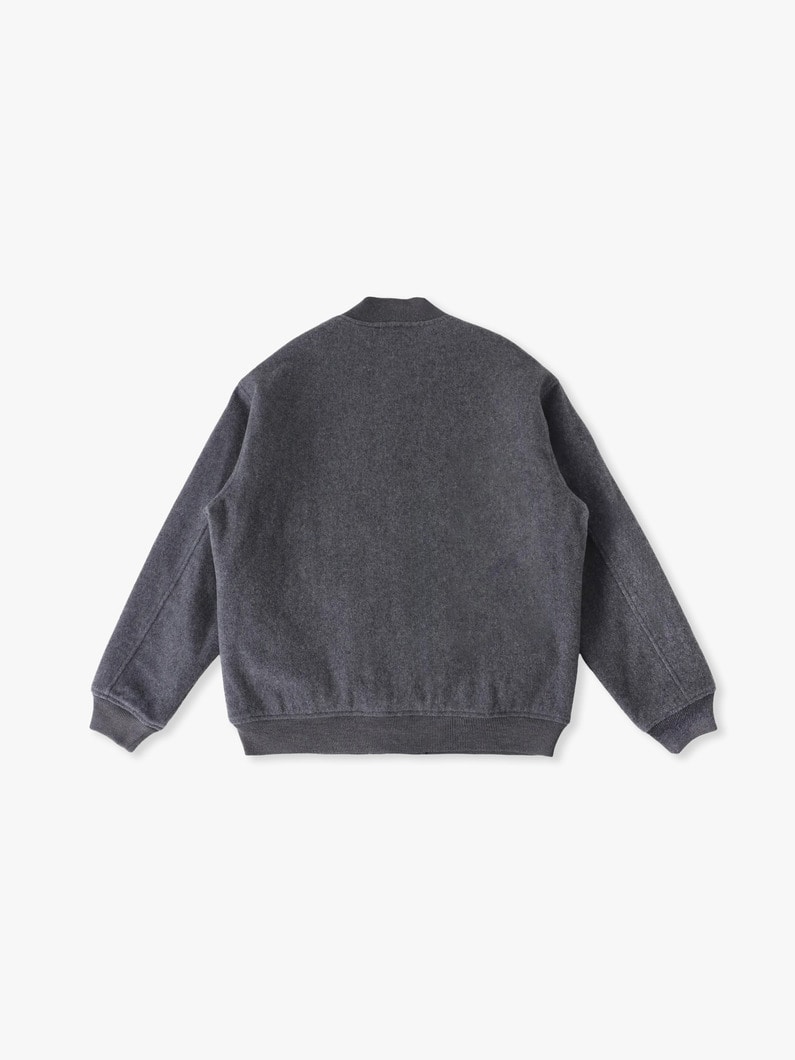 ウールメルトン スタジアムジャケット 詳細画像 navy 1