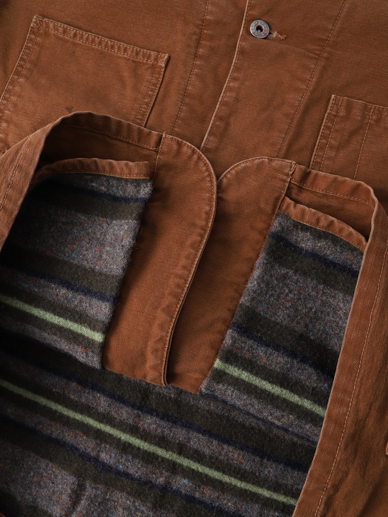 ブランケット ダック カバードジャケット 詳細画像 brown 3