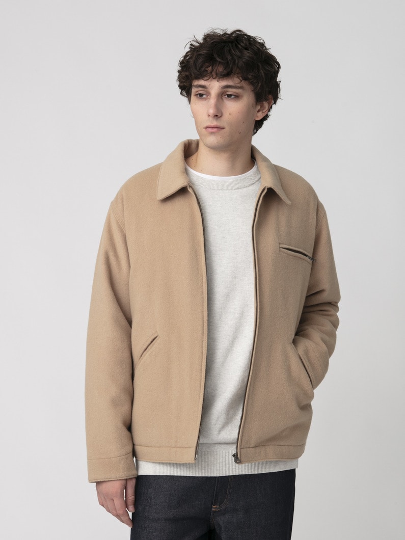 リサイクルウール ワークジャケット 詳細画像 beige 1