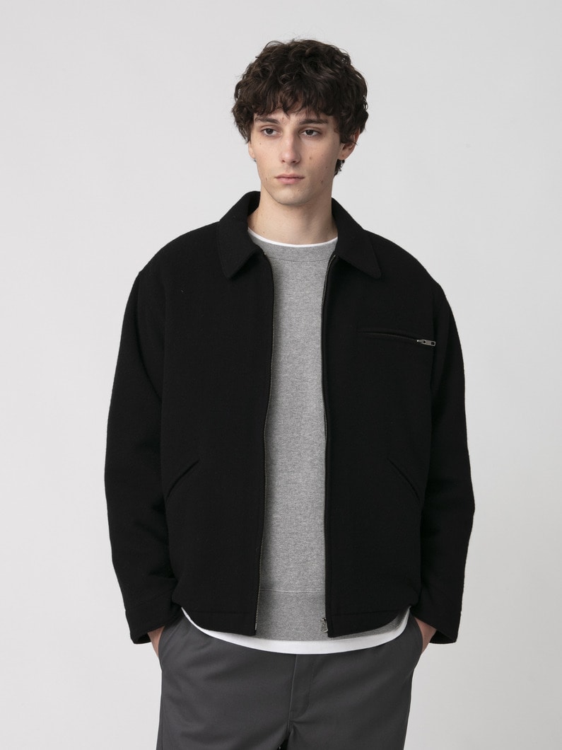 リサイクルウール ワークジャケット 詳細画像 black