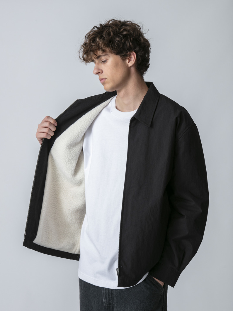 リップストップ ボアジップ ジャケット 詳細画像 black 2