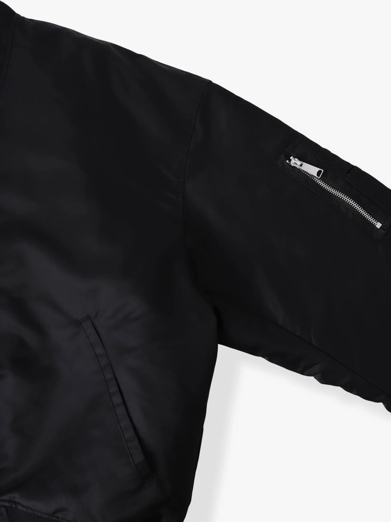 ナイロン ボンバージャケット 詳細画像 black 2