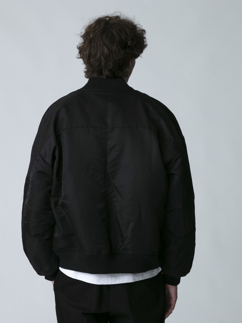 ナイロン ボンバージャケット 詳細画像 black 3