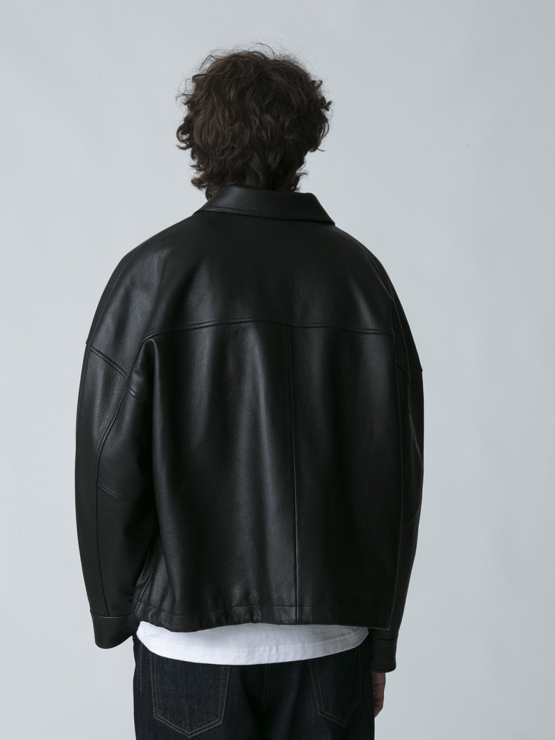 カウレザー ジャケット 詳細画像 black 3