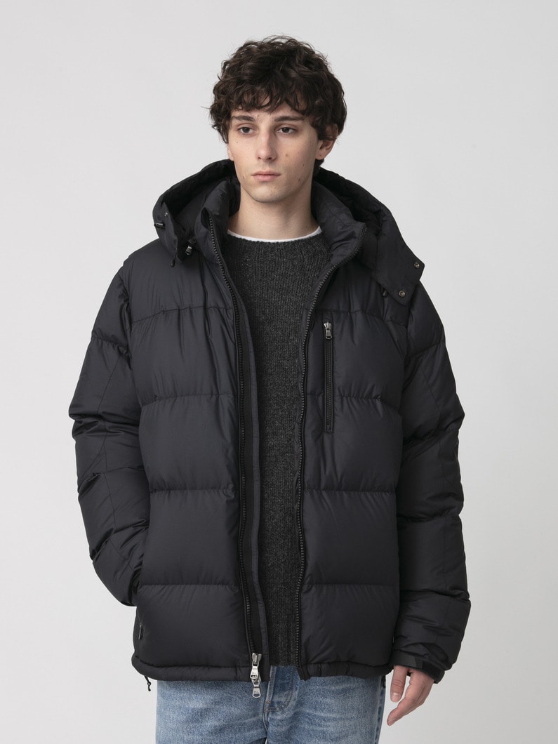 リサイクルポリエステルダウン ゴーラムジャケット 詳細画像 black 2