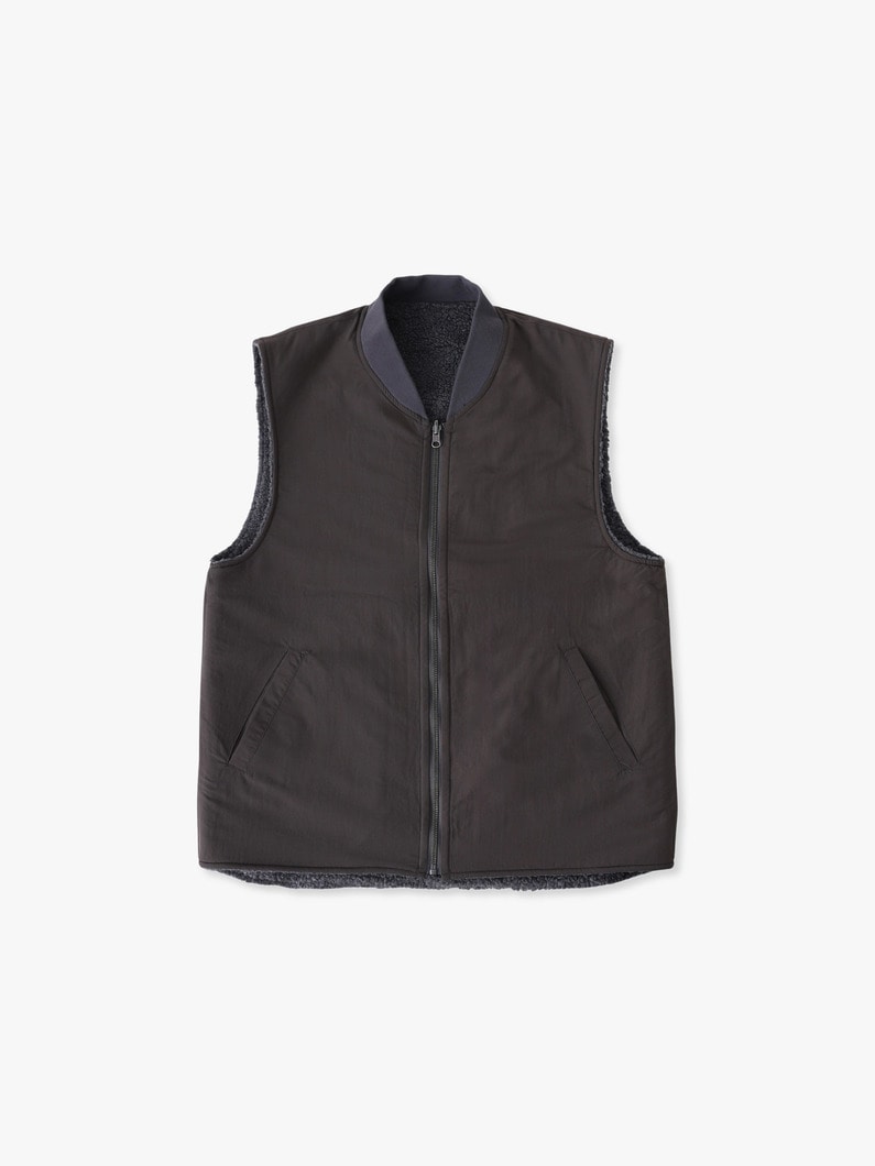 リバーシブル ボアベスト 詳細画像 gray 2