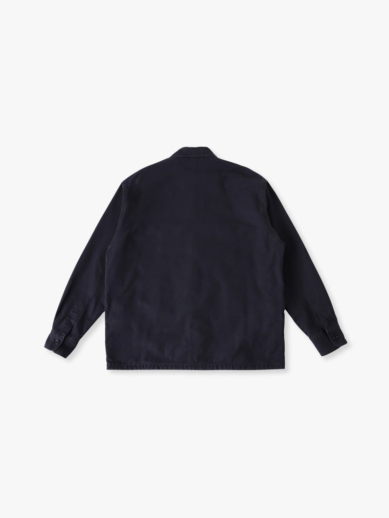 サージ ミリタリー シャツジャケット 詳細画像 black 1