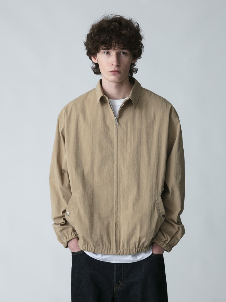 コットンナイロン ウェザー ジップ ブルゾン 詳細画像 beige